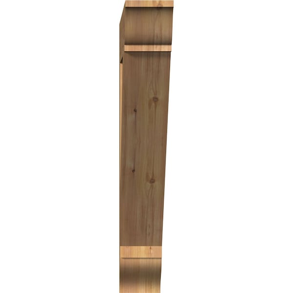 Traditional Traditional Smooth Bracket, Western Red Cedar, 5 1/2W X 36D X 36H